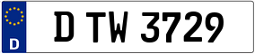 Trailer License Plate